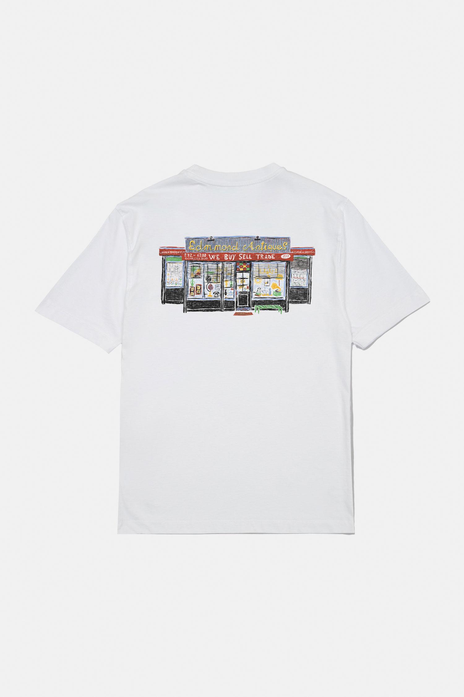 Edmmond Studios Antiques T-Shirt Herren Plain White
